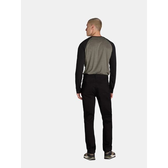 George Men's and Big Men's Premium 5 Pocket Pant, Size 36x30, Slim Fit, Black - Picture 4 of 5